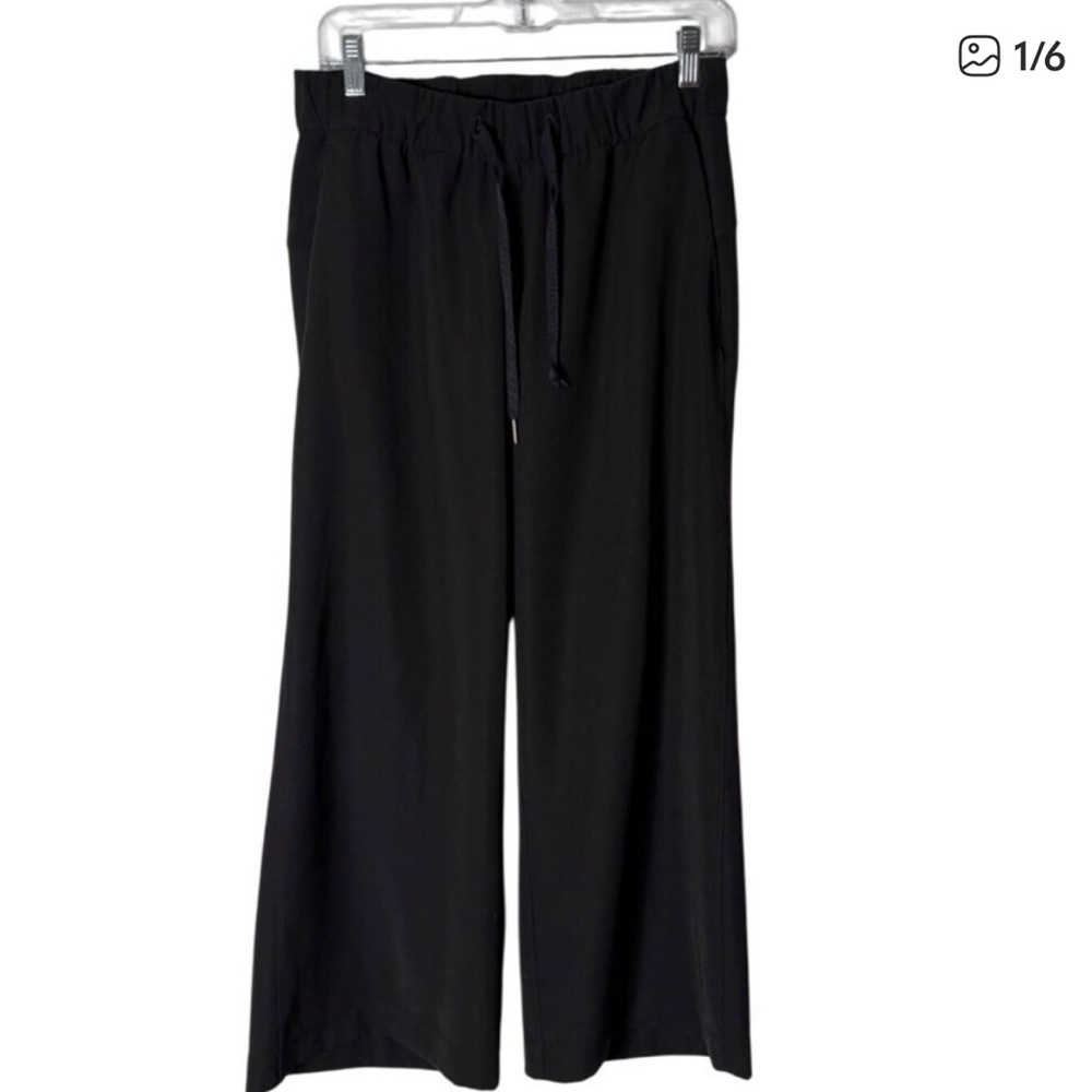 Lululemon Women’s Wide Leg Crop Pant / On The Fly Joggers Black Size 6